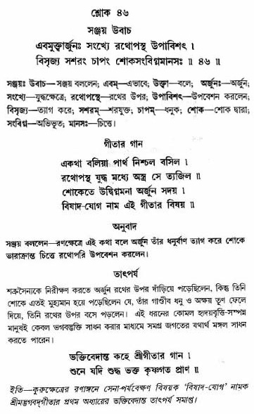 গীতা তাৎপর্য/অঃ১-শ্লোক-৪৬