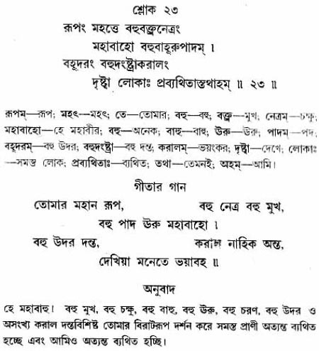 গীতা তাৎপর্য/অধ্যায়ঃ১১-শ্লোক-২৩