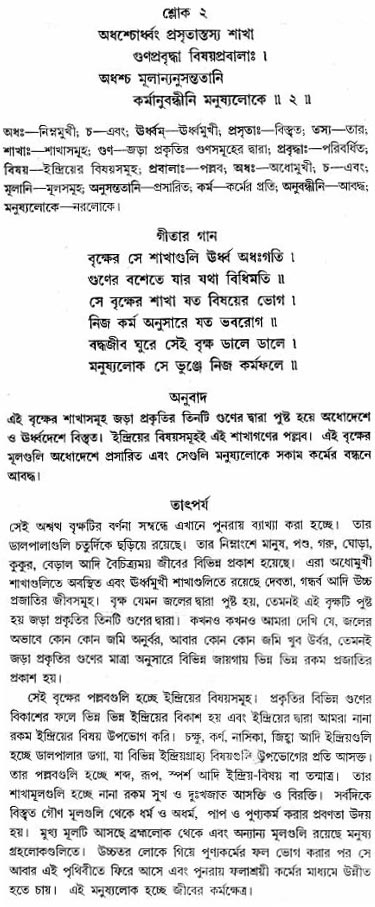 গীতা তাৎপর্য/অধ্যায়ঃ১৫-শ্লোক-২