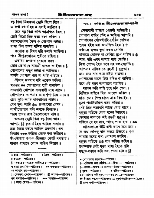  শ্রীশ্রী ভক্তমাল গ্রন্থ পৃষ্ঠা নং- ২০৯