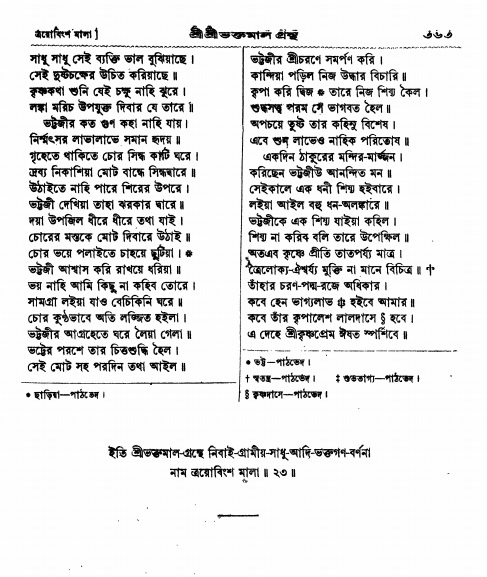  শ্রীশ্রী ভক্তমাল গ্রন্থ পৃষ্ঠা নং- ৩৬৩