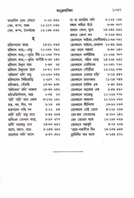শ্রীচৈতন্য চরিতামৃত, মধ্যলীলা_১ম খণ্ড- পৃষ্ঠা নং-১০৩৭