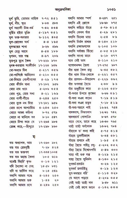 শ্রীচৈতন্য চরিতামৃত, আদিলীলা-  পৃষ্ঠা নং-১০৩১