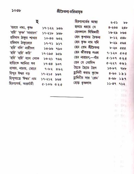 শ্রীচৈতন্য চরিতামৃত, আদিলীলা-  পৃষ্ঠা নং-১০৩৮