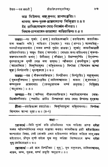 শ্রীভক্তিরসামৃতসিন্ধু _ উত্তর বিভাগ- পৃষ্ঠা নং- ৮৩