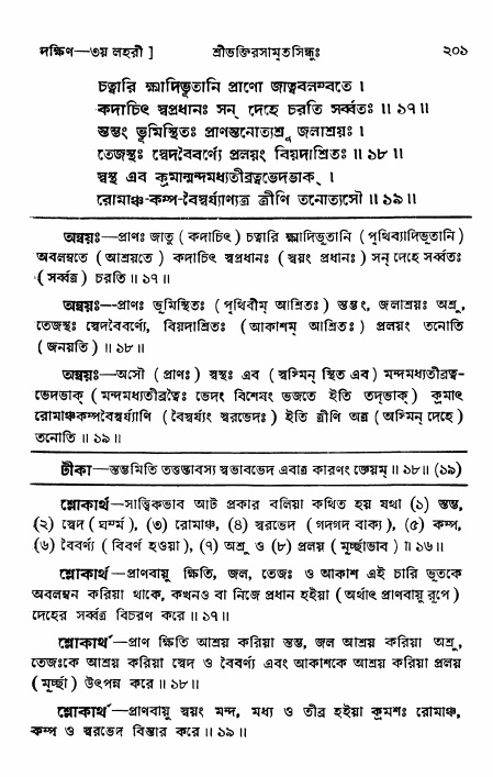 শ্রীভক্তিরসামৃতসিন্ধু _ দক্ষিণ বিভাগ- পৃষ্ঠা নং- ২০১