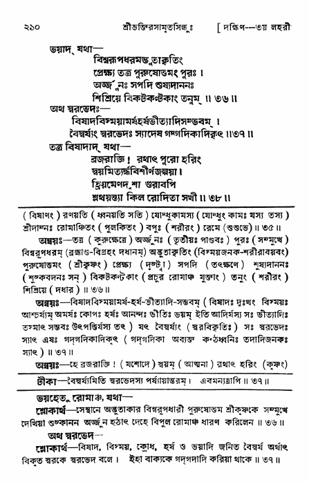 শ্রীভক্তিরসামৃতসিন্ধু _ দক্ষিণ বিভাগ- পৃষ্ঠা নং- ২১০