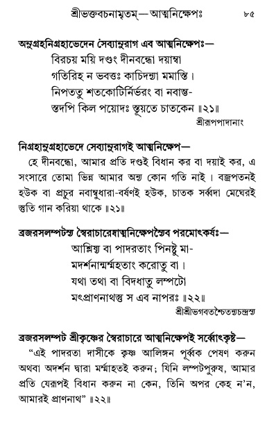  শ্রীশ্রী প্রপন্নজীবনামৃতম্ পৃষ্ঠা নং- ৮৫ 