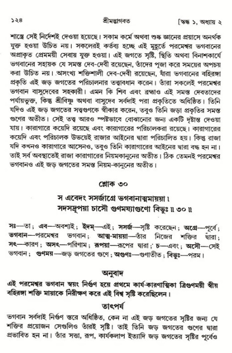  শ্রীমদ্ভাগবত, ১ম স্কন্ধ-পৃষ্ঠা নং- ১২৪ 