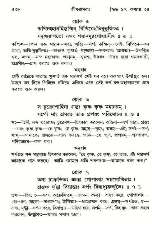 শ্রীমদ্ভাগবত, ১০ম স্কন্ধ-২য় ভাগ পৃষ্ঠা নং- ৫৩৮