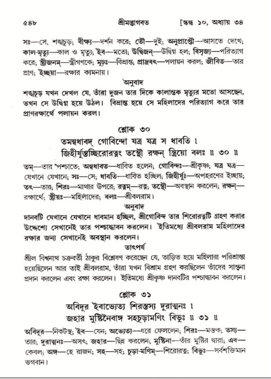 শ্রীমদ্ভাগবত, ১০ম স্কন্ধ-২য় ভাগ পৃষ্ঠা নং- ৫৪৮