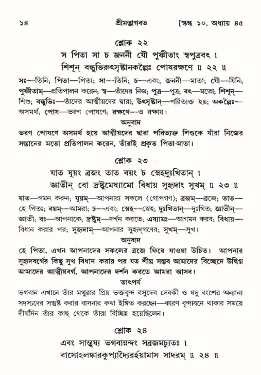  শ্রীমদ্ভাগবত, ১০ম স্কন্ধ-৩য় ভাগ, পৃষ্ঠা নং- ১৪ 