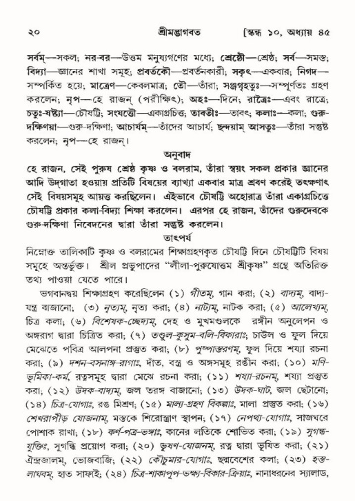  শ্রীমদ্ভাগবত, ১০ম স্কন্ধ-৩য় ভাগ, পৃষ্ঠা নং- ২০ 