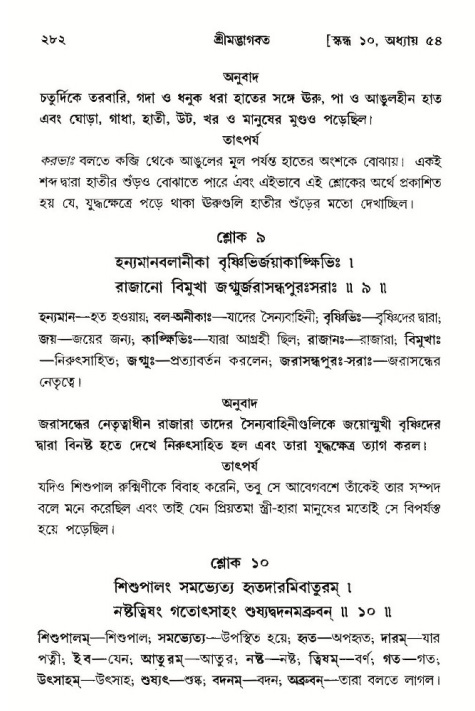 শ্রীমদ্ভাগবত, ১০ম স্কন্ধ-৩য় ভাগ পৃষ্ঠা নং- ২৮২