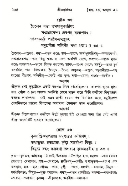 শ্রীমদ্ভাগবত, ১০ম স্কন্ধ-৩য় ভাগ পৃষ্ঠা নং- ২৯৪