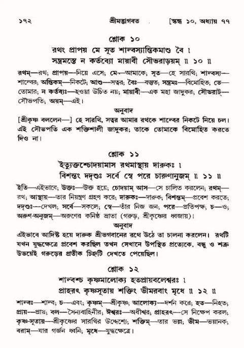  শ্রীমদ্ভাগবত, ১০ম স্কন্ধ-৪র্থ ভাগ পৃষ্ঠা নং- ১৭২ 