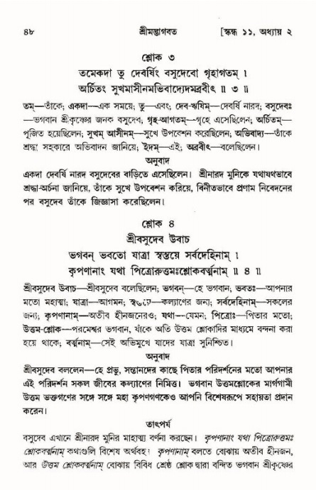  শ্রীমদ্ভাগবত, ১১শ স্কন্ধ- ১ম ভাগ, পৃষ্ঠা নং- ৪৮ 