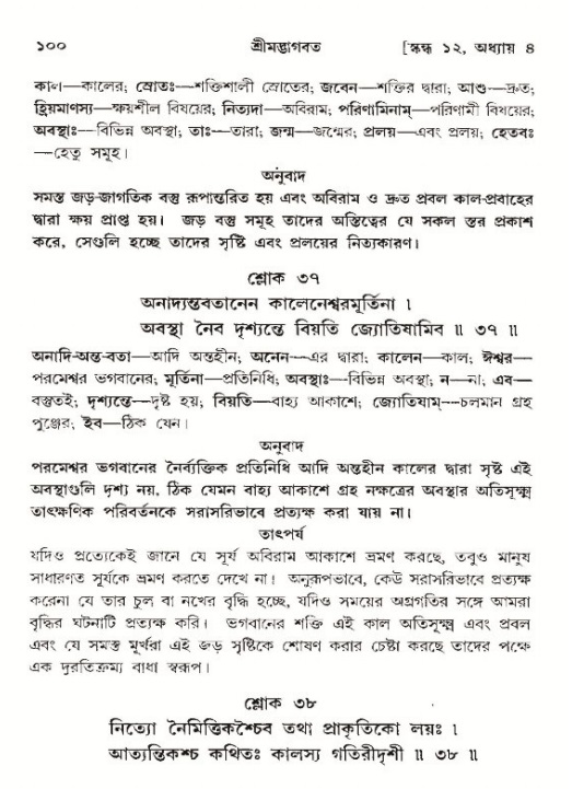  শ্রীমদ্ভাগবত, ১২শ স্কন্ধ- পৃষ্ঠা নং-১০০ 