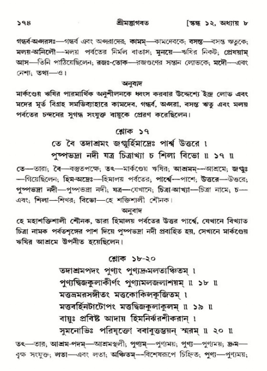  শ্রীমদ্ভাগবত, ১২শ স্কন্ধ- পৃষ্ঠা নং-১৭৪ 