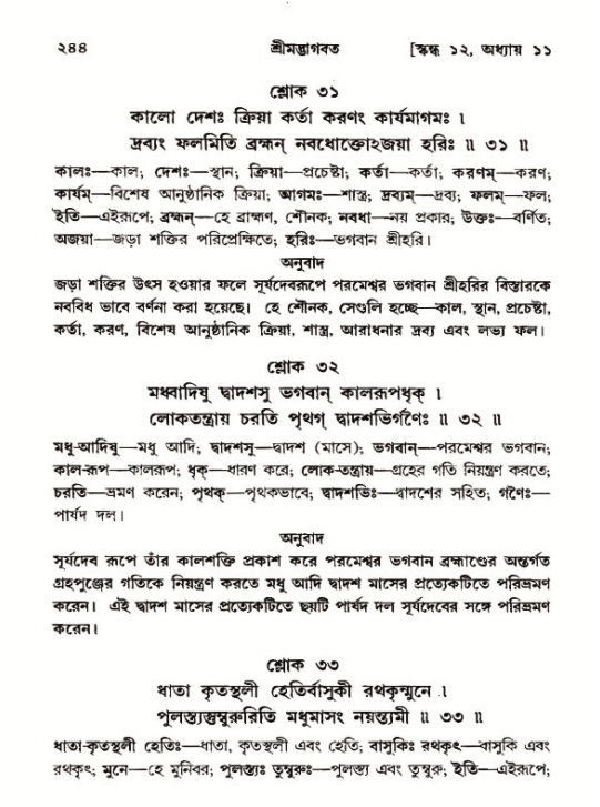 শ্রীমদ্ভাগবত, ১২শ স্কন্ধ- পৃষ্ঠা নং-২৪৪