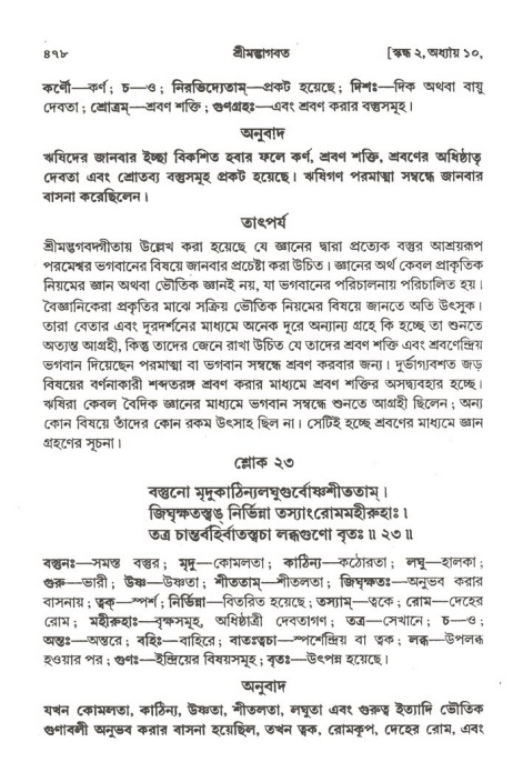 শ্রীমদ্ভাগবত, ২য় স্কন্ধ-পৃষ্ঠা নং- ৪৮০