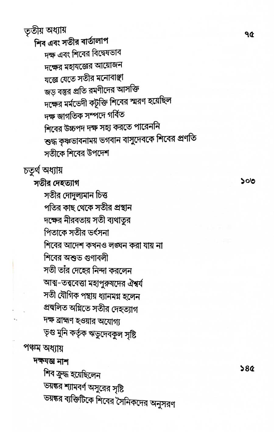 শ্রীমদ্ভাগবত, ৪র্থ স্কন্ধ- ১ম ভাগ সূচীপত্রঃ- 