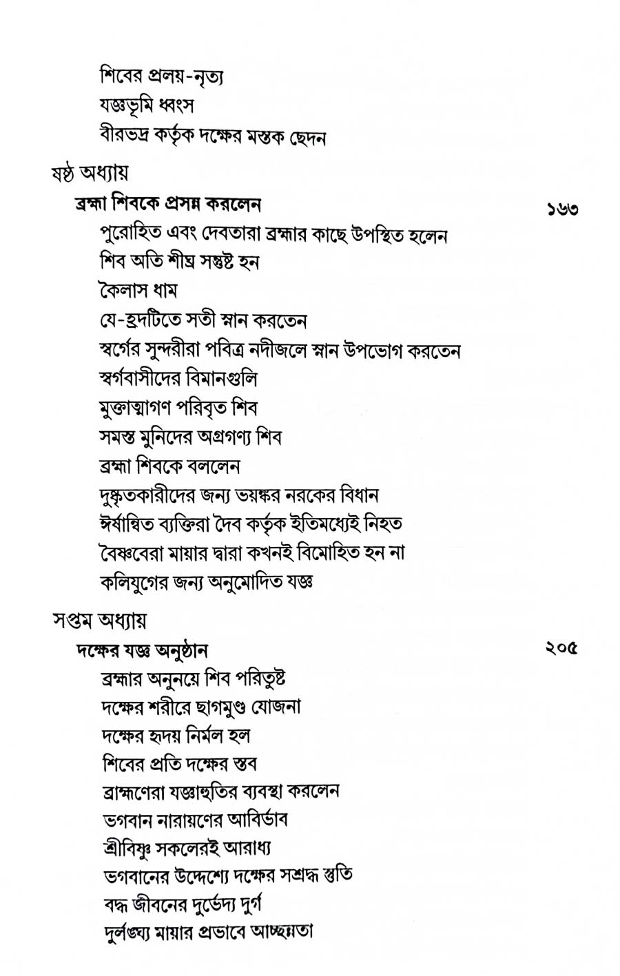শ্রীমদ্ভাগবত, ৪র্থ স্কন্ধ- ১ম ভাগ সূচীপত্রঃ- 