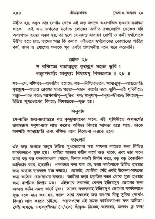 শ্রীমদ্ভাগবত, ৪র্থ স্কন্ধ- ২য় ভাগ, পৃষ্ঠা নং- ২৪৪