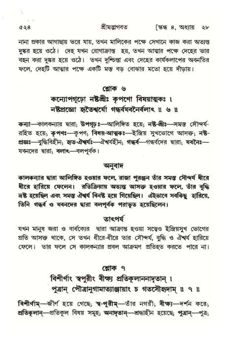 শ্রীমদ্ভাগবত, ৪র্থ স্কন্ধ- ২য় ভাগ, পৃষ্ঠা নং- ৫২৪
