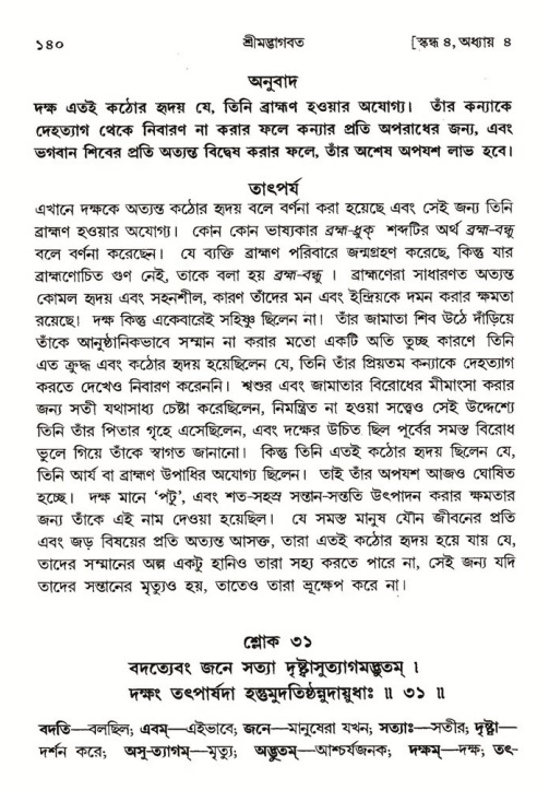  শ্রীমদ্ভাগবত, ৪র্থ স্কন্ধ- ১ম ভাগ, পৃষ্ঠা নং- ১৪০ 