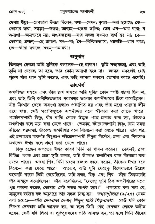  শ্রীমদ্ভাগবত, ৪র্থ স্কন্ধ- ১ম ভাগ, পৃষ্ঠা নং- ২৩ 