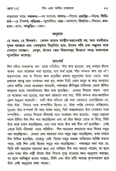  শ্রীমদ্ভাগবত, ৪র্থ স্কন্ধ- ১ম ভাগ, পৃষ্ঠা নং- ৮৫ 