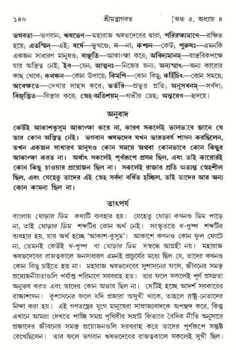  শ্রীমদ্ভাগবত, ৫ম স্কন্ধ-পৃষ্ঠা নং- ১৪০ 