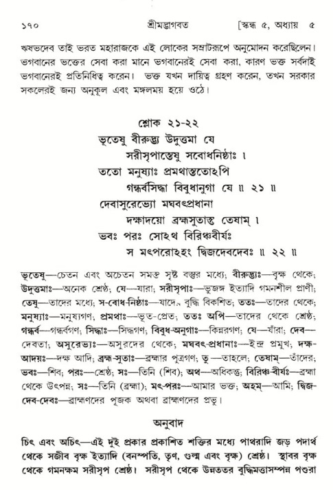 শ্রীমদ্ভাগবত, ৫ম স্কন্ধ-পৃষ্ঠা নং- ১৭০ 