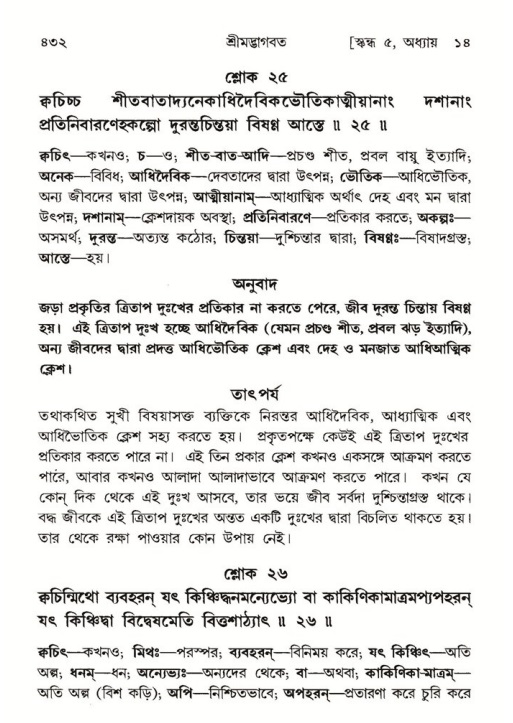 শ্রীমদ্ভাগবত, ৫ম স্কন্ধ-পৃষ্ঠা নং- ৪৩২