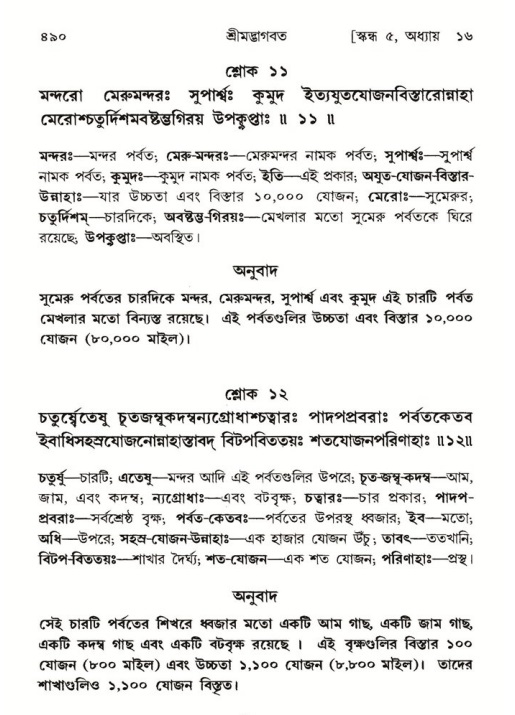 শ্রীমদ্ভাগবত, ৫ম স্কন্ধ-পৃষ্ঠা নং- ৪৯০