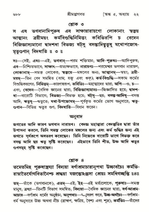 শ্রীমদ্ভাগবত, ৫ম স্কন্ধ-পৃষ্ঠা নং- ৬৮৮