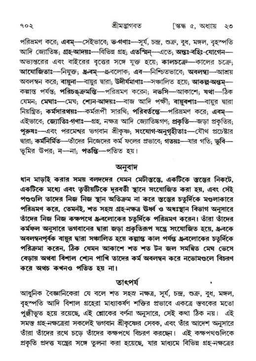 শ্রীমদ্ভাগবত, ৫ম স্কন্ধ-পৃষ্ঠা নং- ৭০২