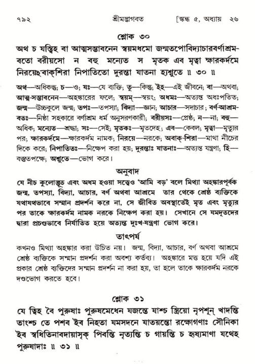 শ্রীমদ্ভাগবত, ৫ম স্কন্ধ-পৃষ্ঠা নং- ৭৯২