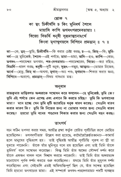  শ্রীমদ্ভাগবত, ৫ম স্কন্ধ-পৃষ্ঠা নং- ৮০ 