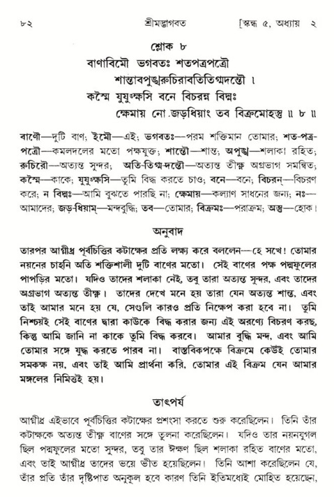  শ্রীমদ্ভাগবত, ৫ম স্কন্ধ-পৃষ্ঠা নং- ৮২ 
