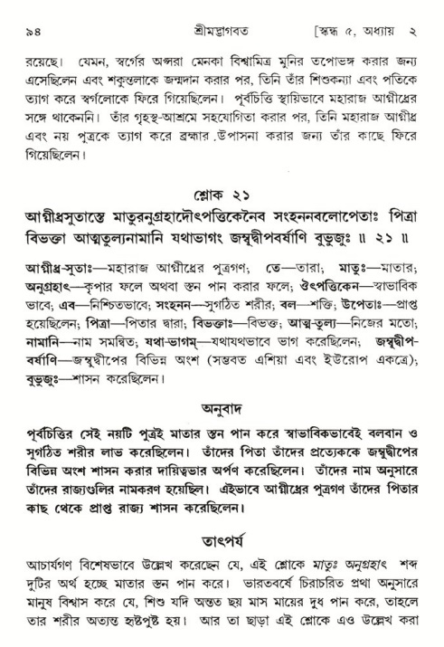  শ্রীমদ্ভাগবত, ৫ম স্কন্ধ-পৃষ্ঠা নং- ৯৪ 