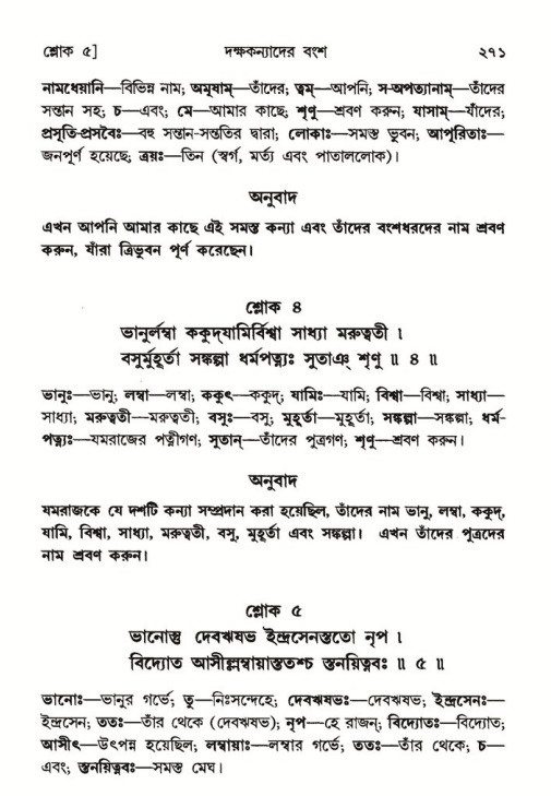 শ্রীমদ্ভাগবত, ৬ষ্ঠ  স্কন্ধ-পৃষ্ঠা নং- ২৭১