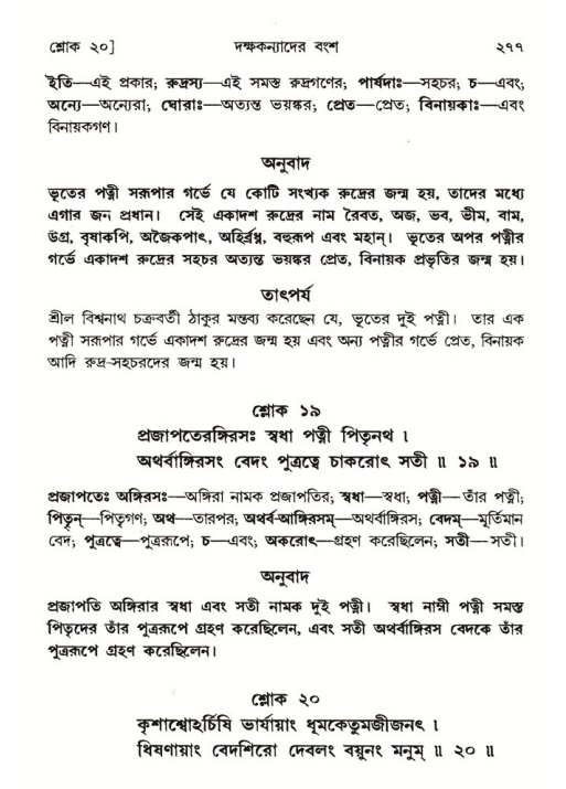 শ্রীমদ্ভাগবত, ৬ষ্ঠ  স্কন্ধ-পৃষ্ঠা নং- ২৭৭