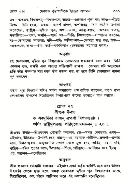 শ্রীমদ্ভাগবত, ৬ষ্ঠ  স্কন্ধ-পৃষ্ঠা নং- ৩০৭