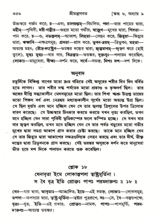 শ্রীমদ্ভাগবত, ৬ষ্ঠ  স্কন্ধ-পৃষ্ঠা নং- ৩৫৬