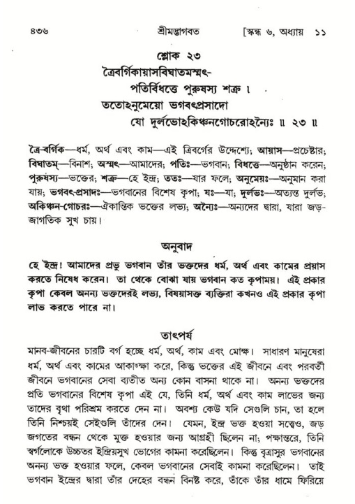 শ্রীমদ্ভাগবত, ৬ষ্ঠ  স্কন্ধ-পৃষ্ঠা নং- ৪৩৬