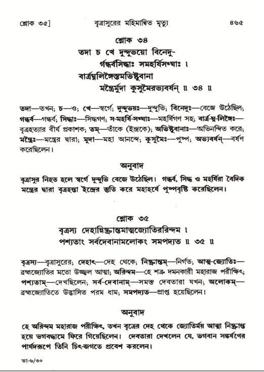 শ্রীমদ্ভাগবত, ৬ষ্ঠ  স্কন্ধ-পৃষ্ঠা নং- ৪৬৫