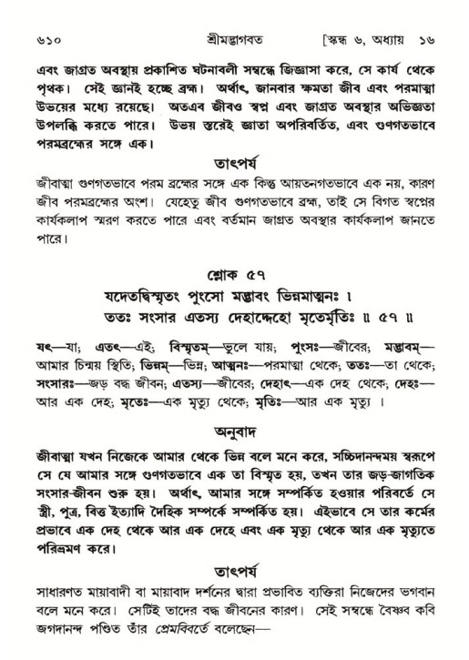শ্রীমদ্ভাগবত, ৬ষ্ঠ  স্কন্ধ-পৃষ্ঠা নং- ৬১০