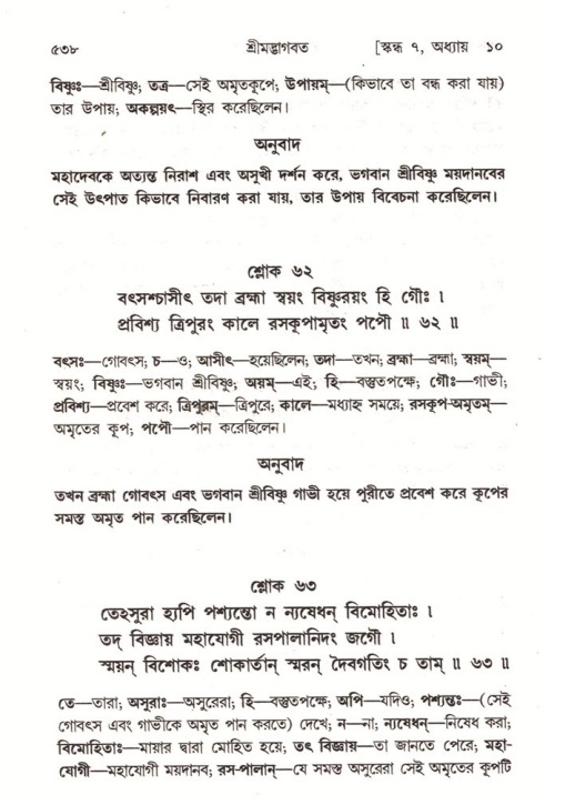 শ্রীমদ্ভাগবত, ৭ম স্কন্ধ-পৃষ্ঠা নং- ৫৩৮
